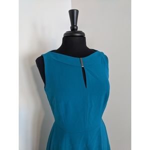 Tahari Blue Sleeveless Dress